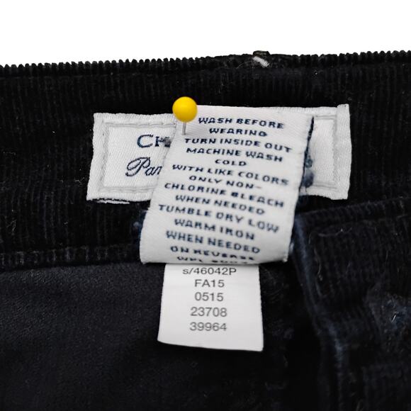 Charter Club Pant Shop Petite Corduroy Pants Size 6 Petite Short Black 5 Pockets - Picture 7 of 7